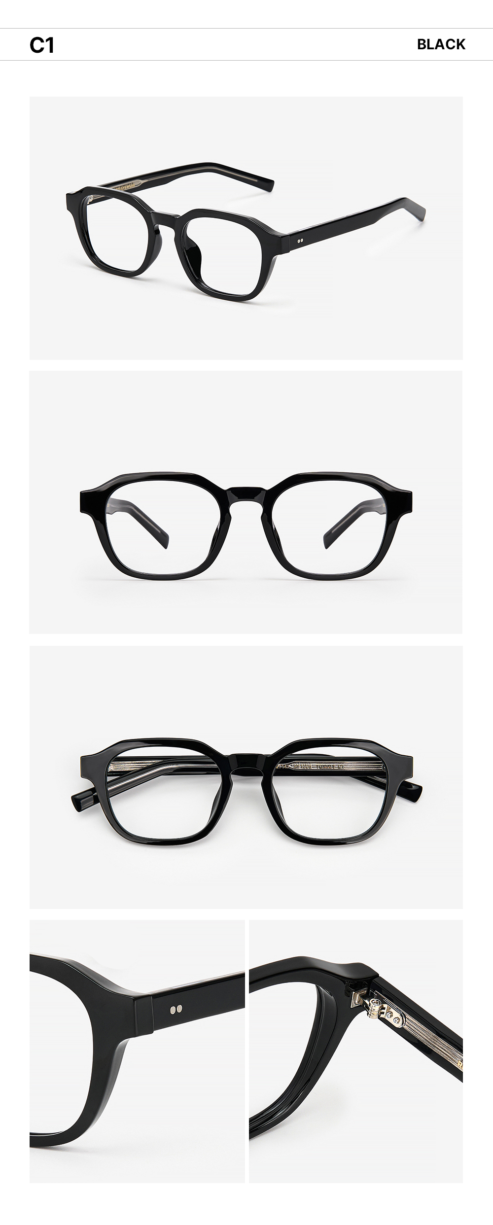 RIETI TOMMY SUNGLASSES - 2 COLORS C1 BLACK