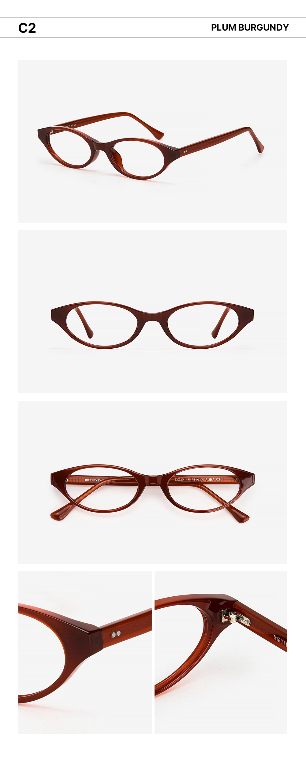 RIETI ALINA PLUM SUNGLASSES