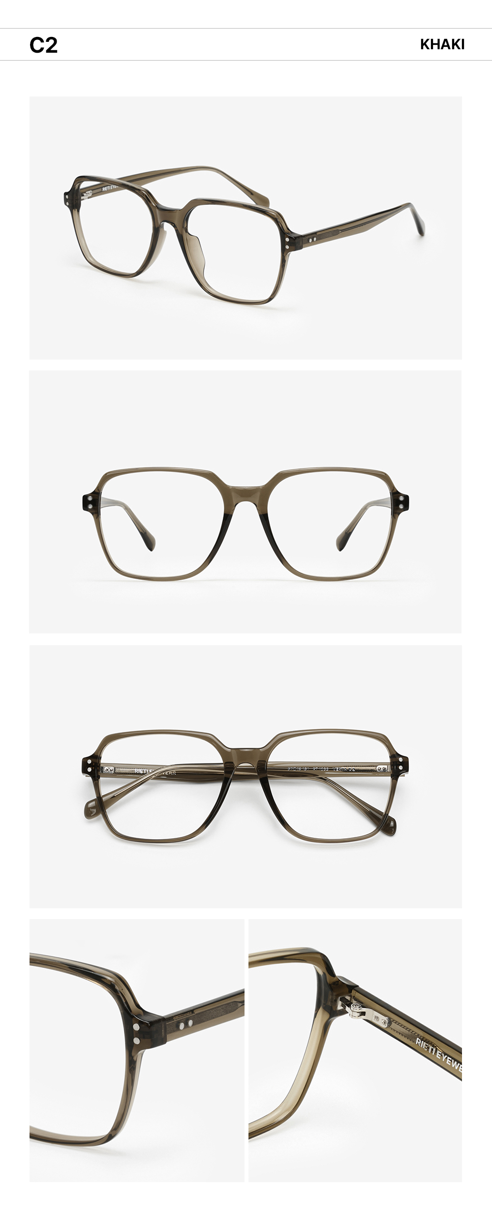 RIETI VERTA SUNGLASSES - 3 COLORS C2 KHAKI
